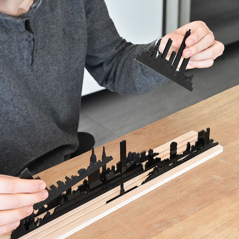 Sculptures, statuettes et miniatures - Formes de New York - Silhouette en 3D de la ligne d'horizon - BEAMALEVICH