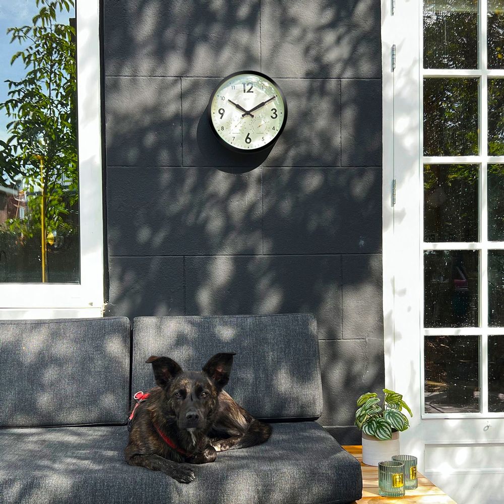 Outdoor decorative accessories - Weather-Resistant Outdoor Clock with Hygrometer + Temp - Diam 30 cm - CLOUDNOLA