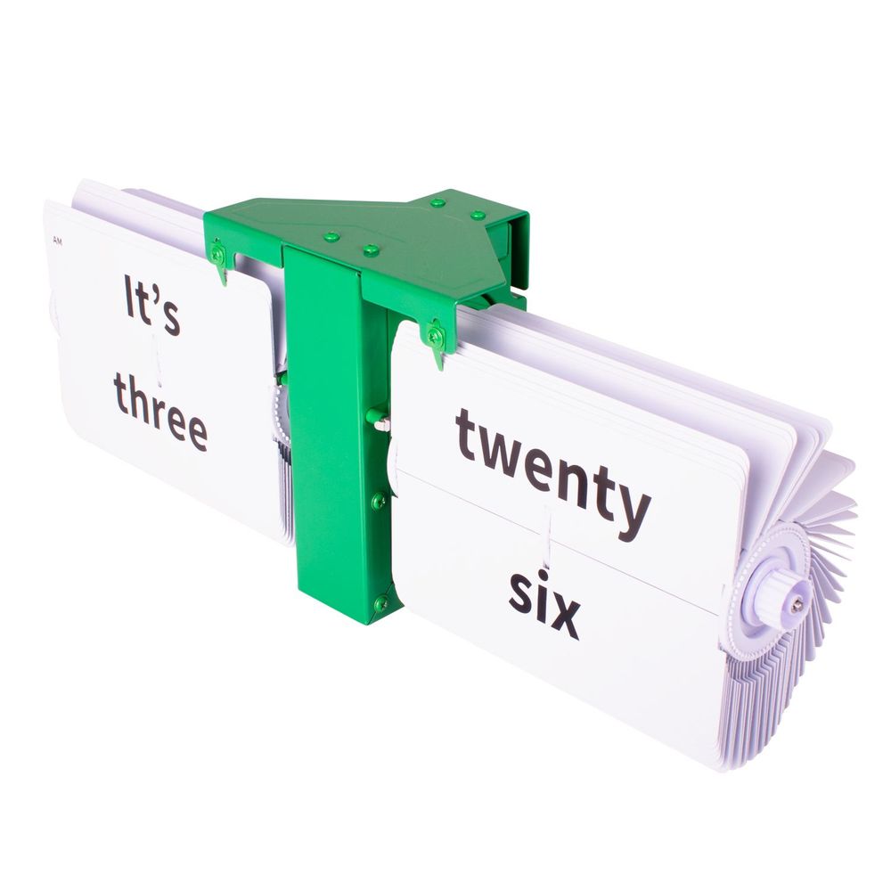 Clocks - MoMA Collection Flip Clocks in Yellow and Green - 37 x 14 x 9 cm - CLOUDNOLA