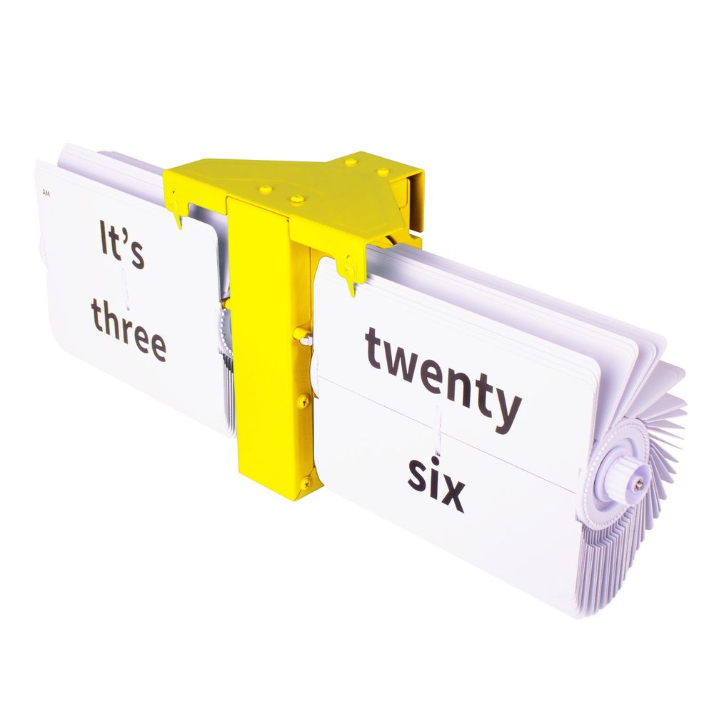 Clocks - MoMA Collection Flip Clocks in Yellow and Green - 37 x 14 x 9 cm - CLOUDNOLA