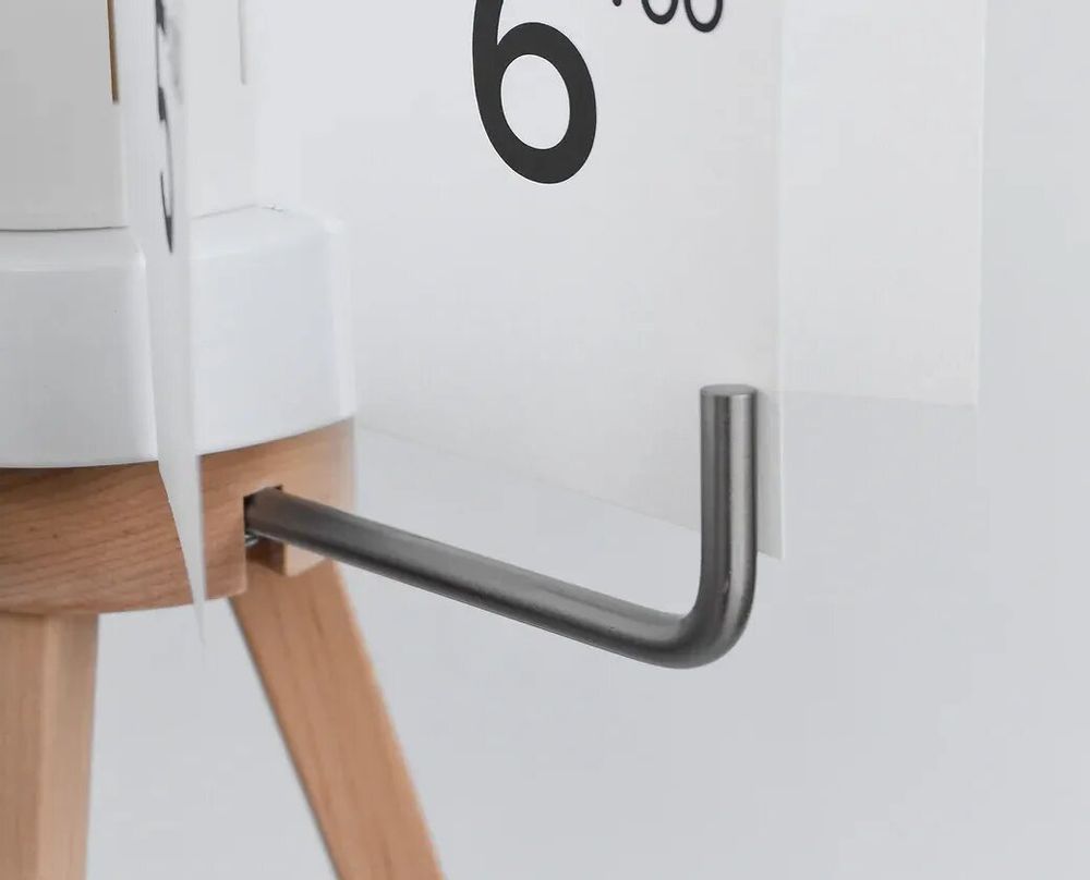 Clocks - Besonder NRH Standing Clock Mini - Hourly Slow Rotating Wooden Design - BEAMALEVICH
