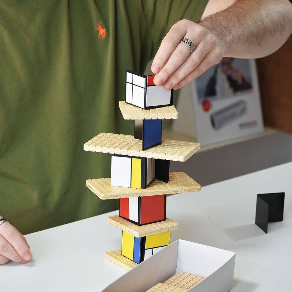 Decorative objects - HOUSE of Mondrian Construction Toy - Wood, Metal & Magnets - BEAMALEVICH