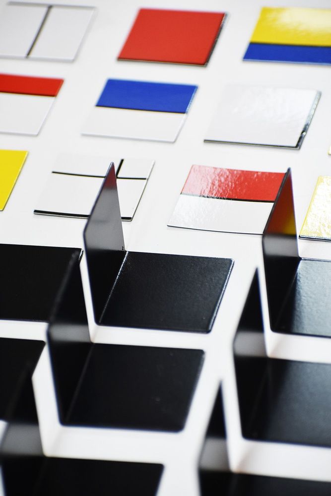 Decorative objects - HOUSE of Mondrian Construction Toy - Wood, Metal & Magnets - BEAMALEVICH