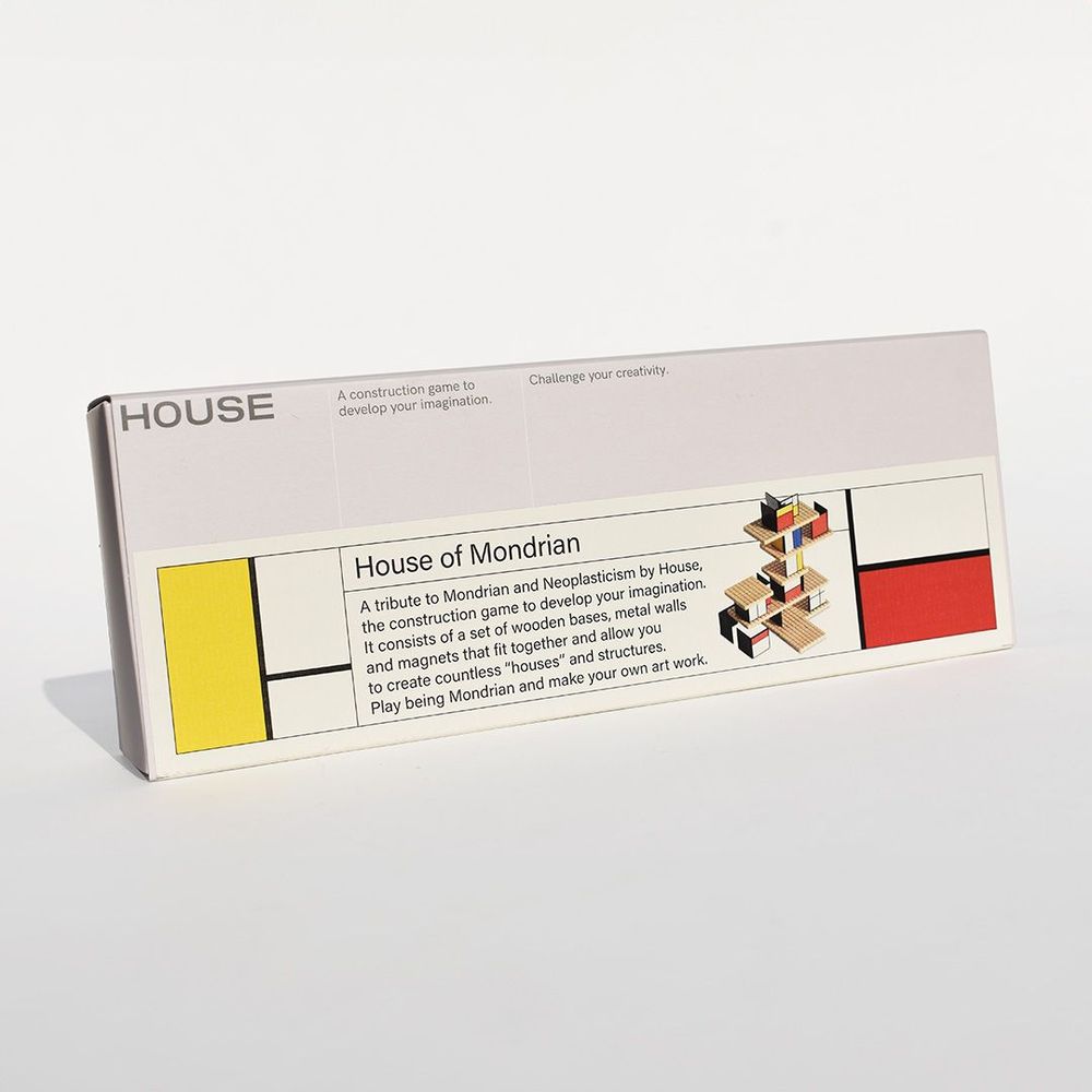 Decorative objects - HOUSE of Mondrian Construction Toy - Wood, Metal & Magnets - BEAMALEVICH