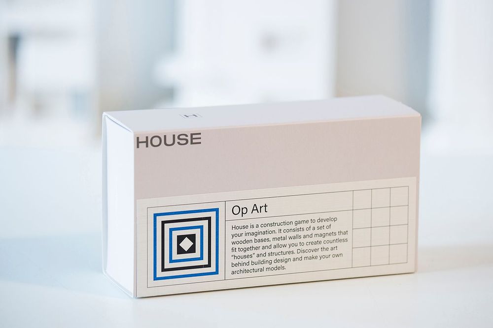 Decorative objects - HOUSE Op Art Construction Toy - Vasarely Inspired - BEAMALEVICH