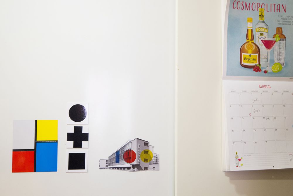 Decorative objects - Bauhaus Dessau 100 Years Façade Fridge Magnet - 6 pieces - BEAMALEVICH