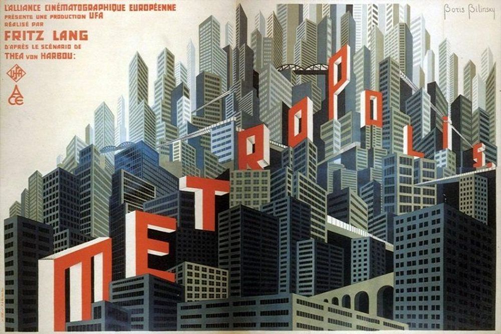 Decorative objects - Fritz Lang Metropolis Architecture Fridge Magnets - 70 pieces - BEAMALEVICH