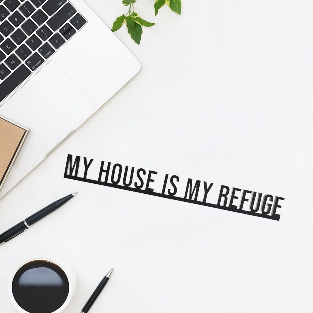 Decorative objects - My House is My Refuge 3D Architecture Decor Quote - Luìs Barragán - BEAMALEVICH
