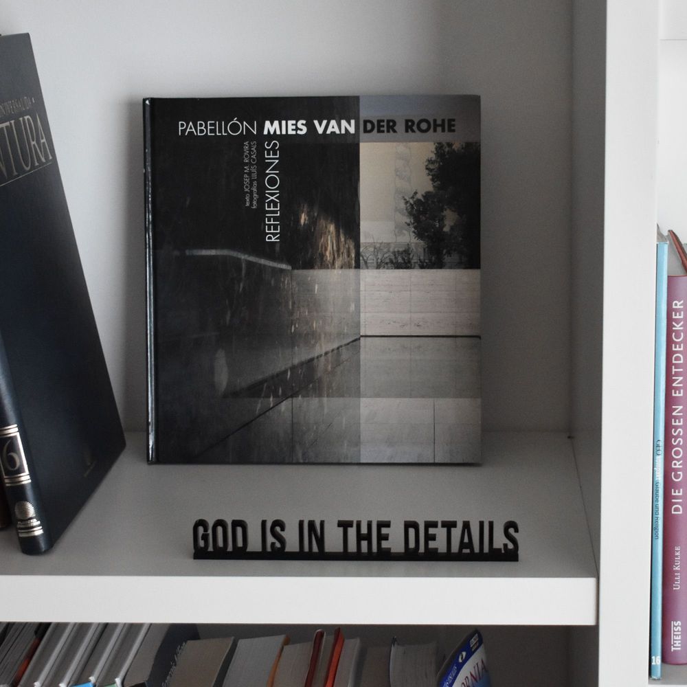 Decorative objects - God is in the Details 3D Architecture Decor Quote - Mies van der Rohe - BEAMALEVICH