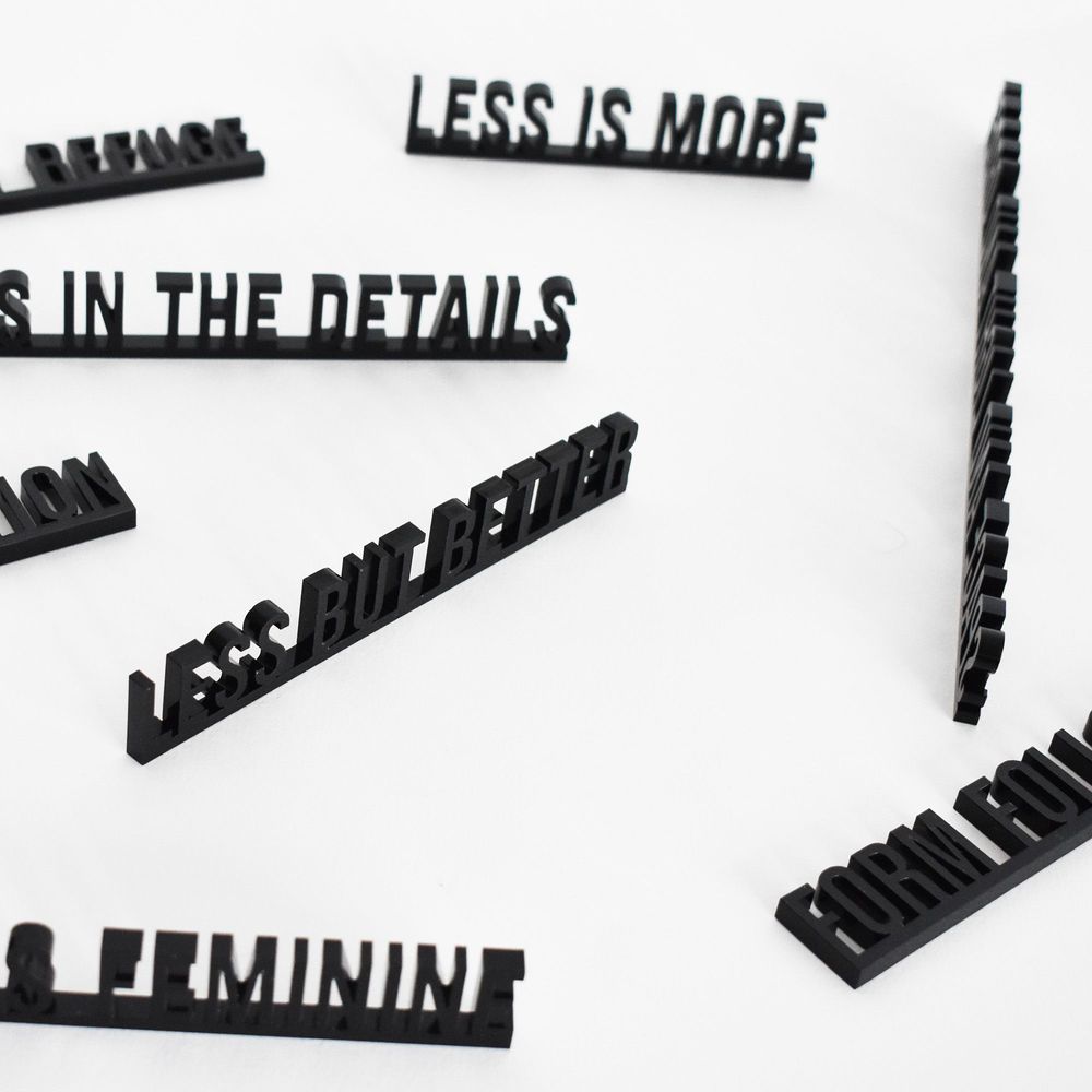 Decorative objects - God is in the Details 3D Architecture Decor Quote - Mies van der Rohe - BEAMALEVICH