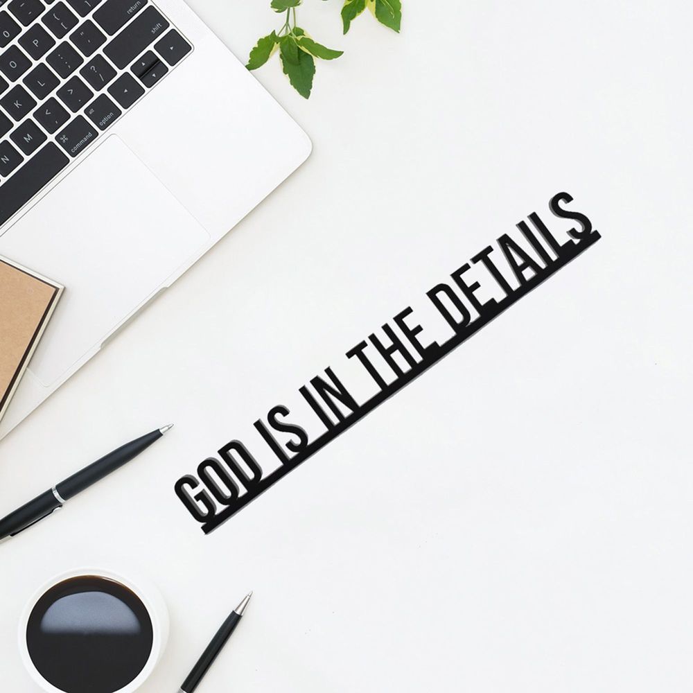 Decorative objects - God is in the Details 3D Architecture Decor Quote - Mies van der Rohe - BEAMALEVICH