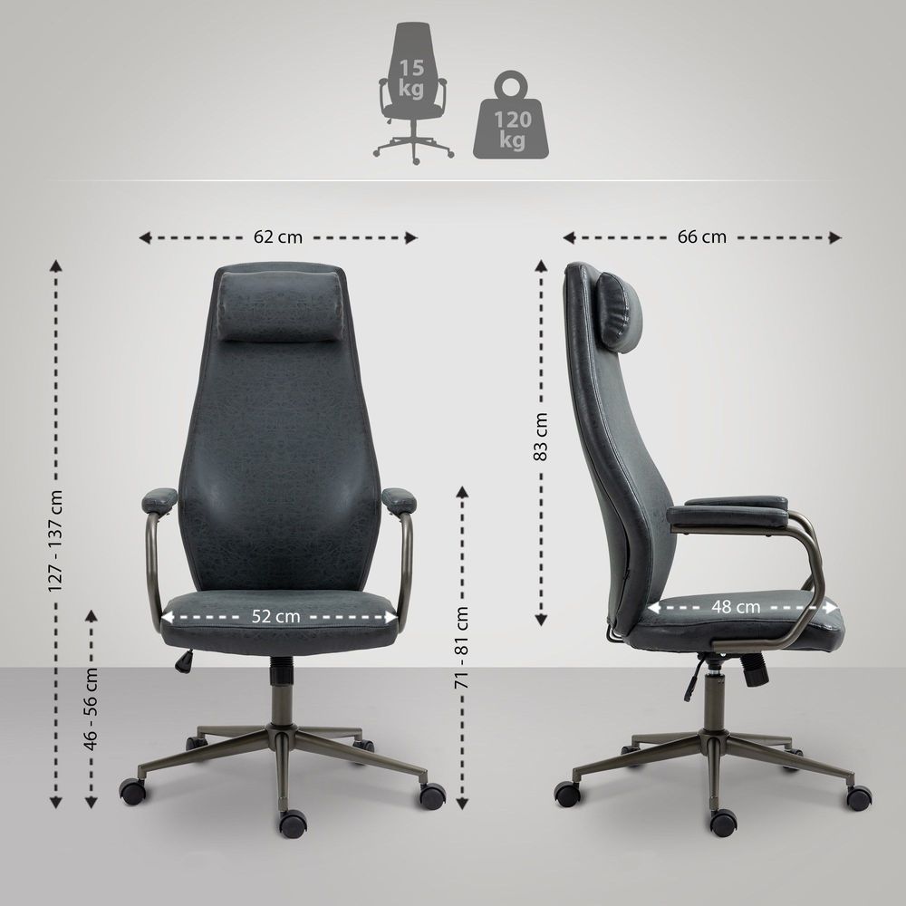 Armchairs - Pocatello Office Chair - Black - VIBORR