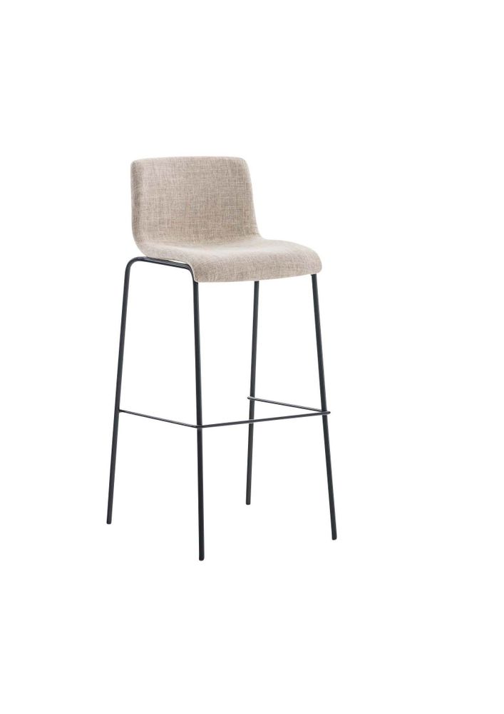 Tabourets - Fauteuil de bar Hoover - Métal Noir  et Tissu - VIBORR