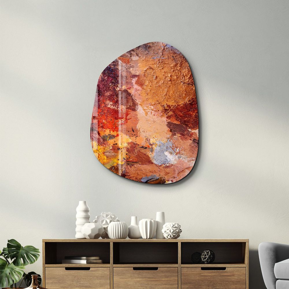 Autres décorations murales - Le chef-d'œuvre Art mural en verre de la collection Amorphe 88CMX68CM - ARTDESIGNA