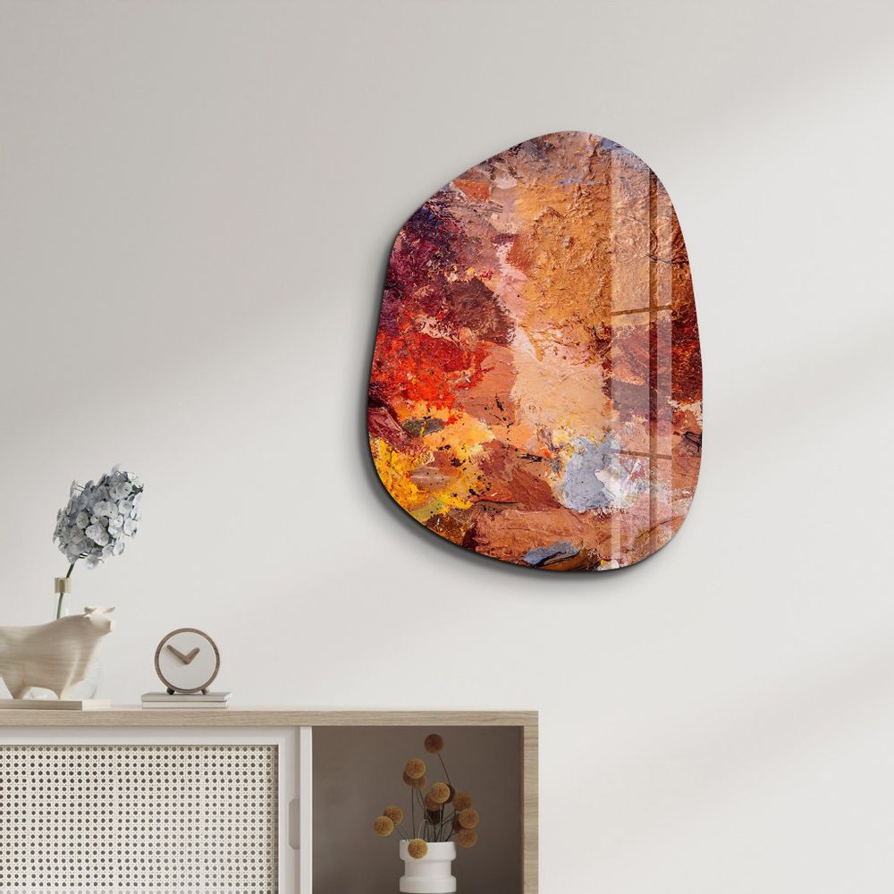 Autres décorations murales - Le chef-d'œuvre Art mural en verre de la collection Amorphe 88CMX68CM - ARTDESIGNA