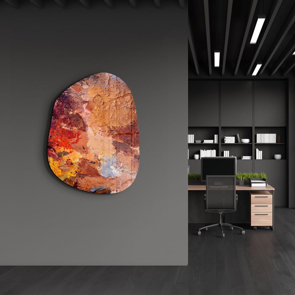 Autres décorations murales - Le chef-d'œuvre Art mural en verre de la collection Amorphe 88CMX68CM - ARTDESIGNA