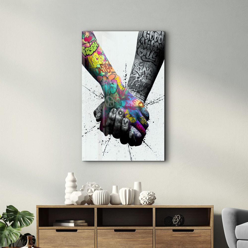Other wall decoration - Handhold Glass Wall Art 110CMx70CM - ARTDESIGNA