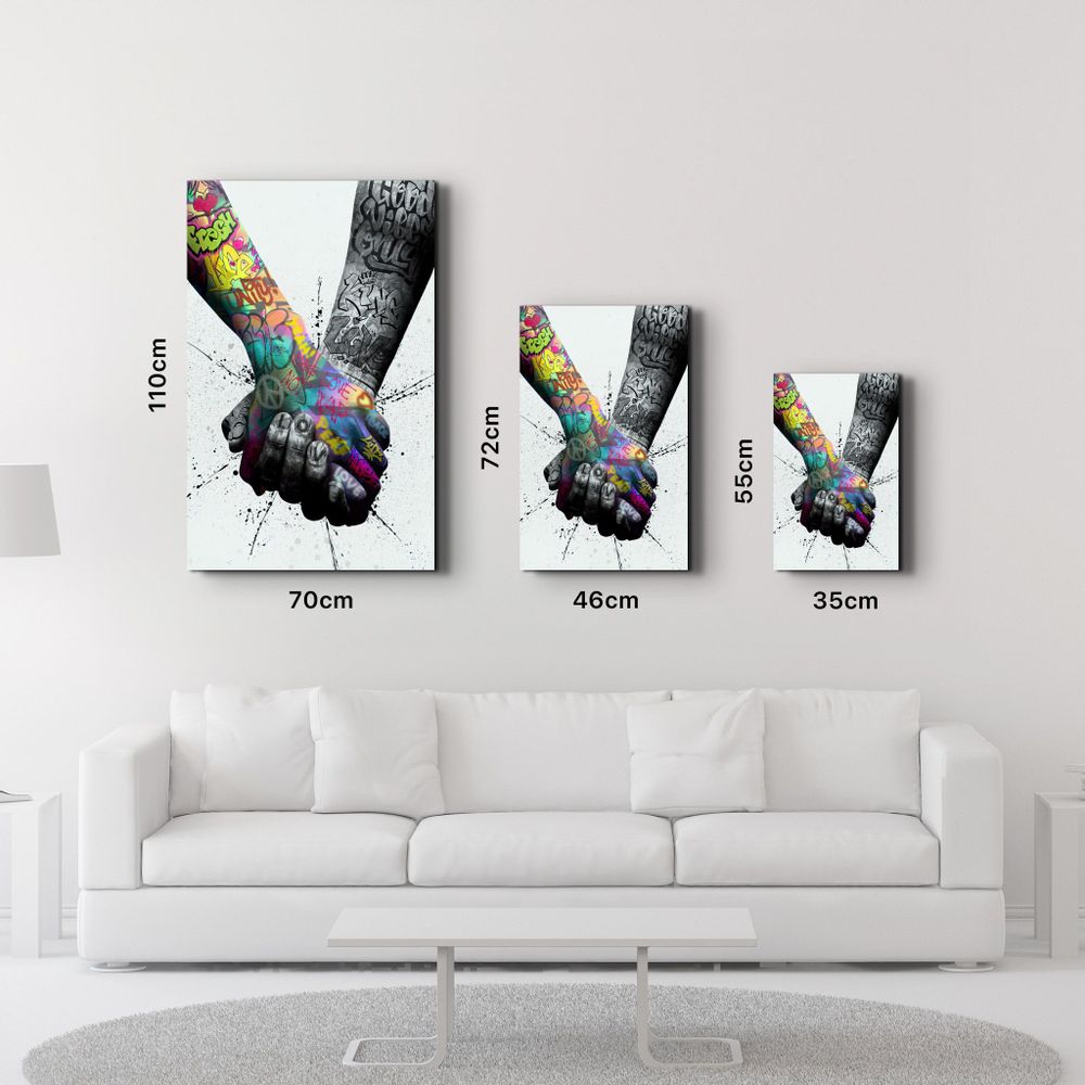 Other wall decoration - Handhold Glass Wall Art 110CMx70CM - ARTDESIGNA