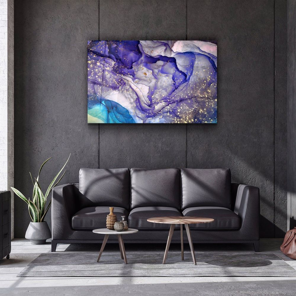 Autres décorations murales - Art mural en verre design en marbre 110CMx70CM - ARTDESIGNA