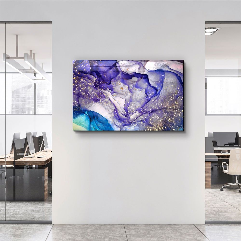 Autres décorations murales - Art mural en verre design en marbre 110CMx70CM - ARTDESIGNA