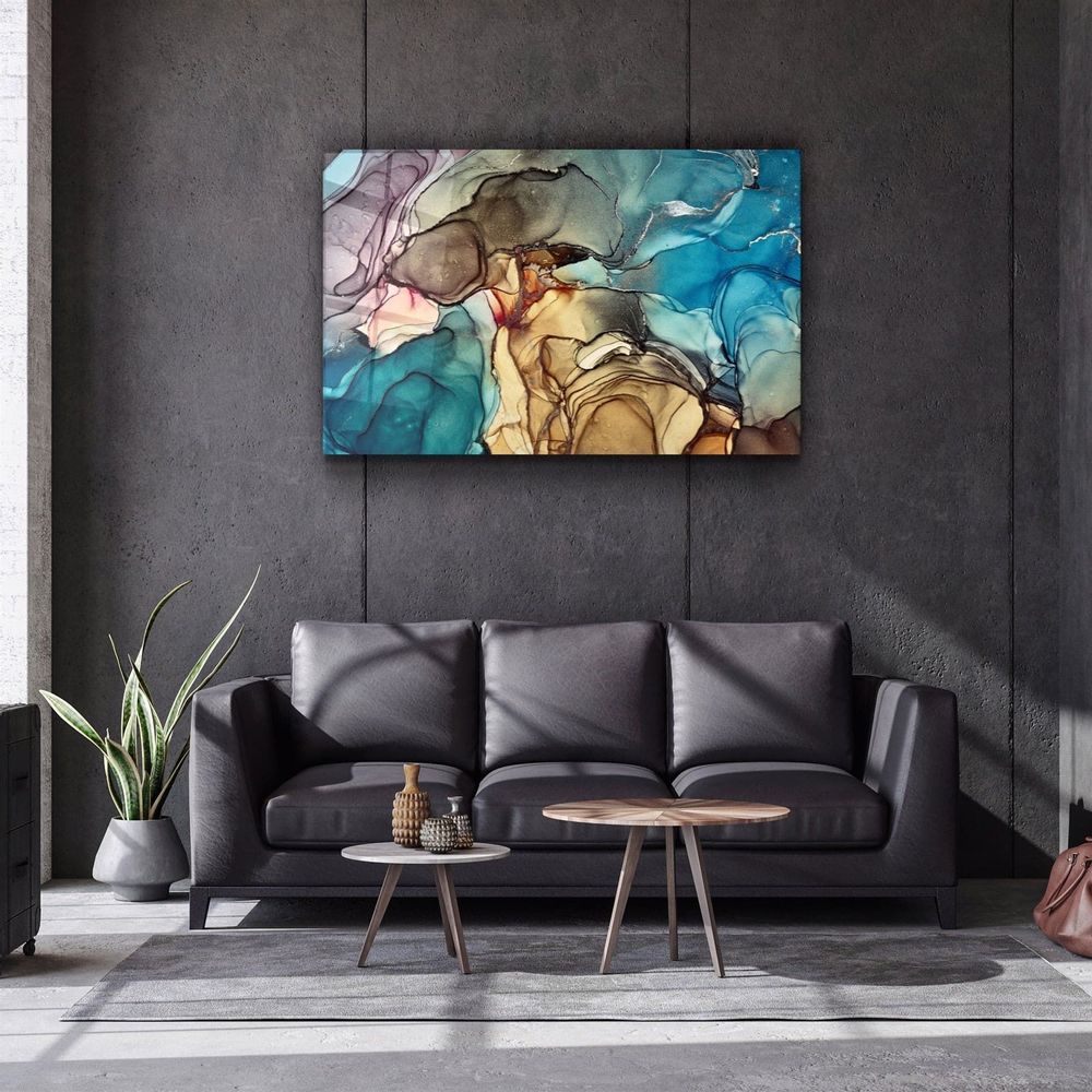 Other wall decoration - Marble Design 2Glass Wall Art 110CMx70CM - ARTDESIGNA