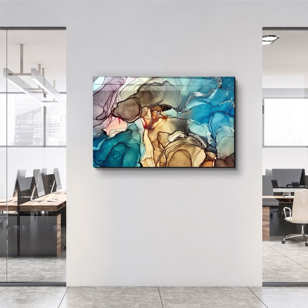 Other wall decoration - Marble Design 2Glass Wall Art 110CMx70CM - ARTDESIGNA