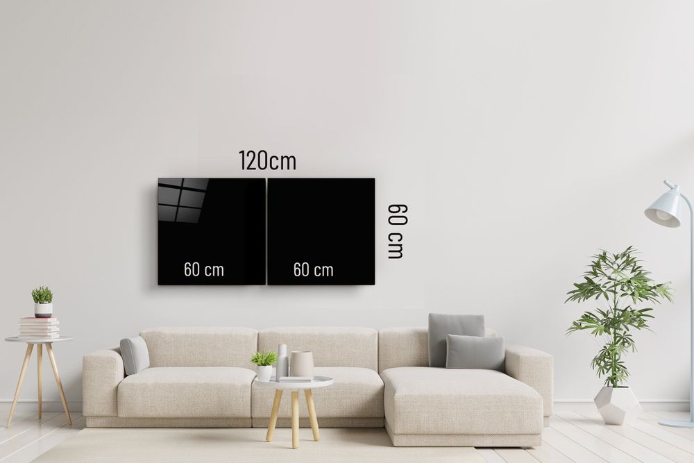 Autres décorations murales - Marbre noir - Décoration murale DuoGlass 100X200CM  - ARTDESIGNA