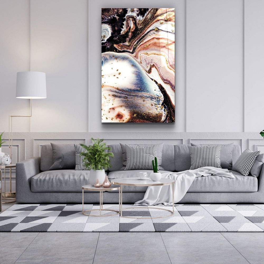 Other wall decoration - Marble PatternGlass Wall Art 110CMx70CM - ARTDESIGNA