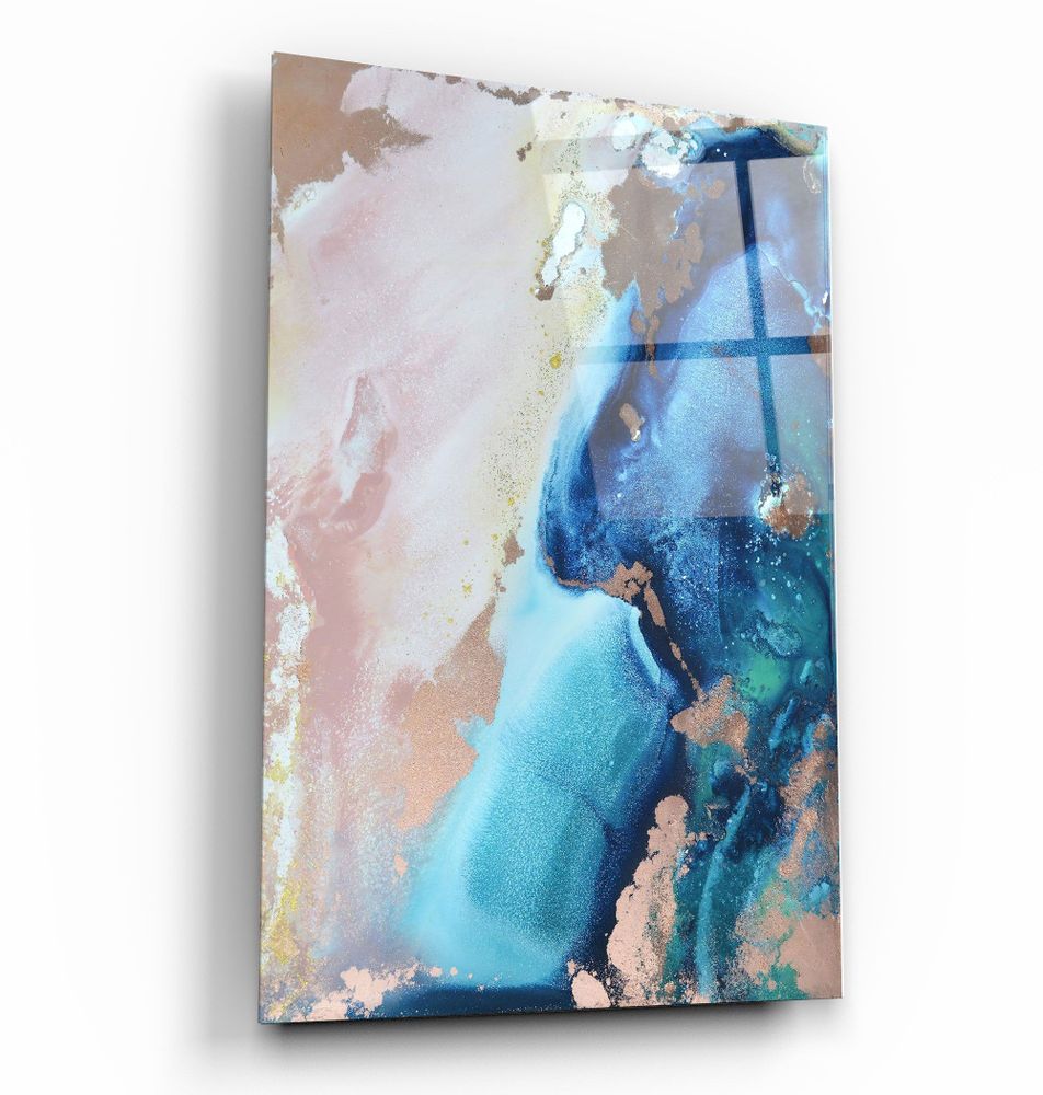 Autres décorations murales - Art mural en verre design en marbre 110CMx70CM - ARTDESIGNA
