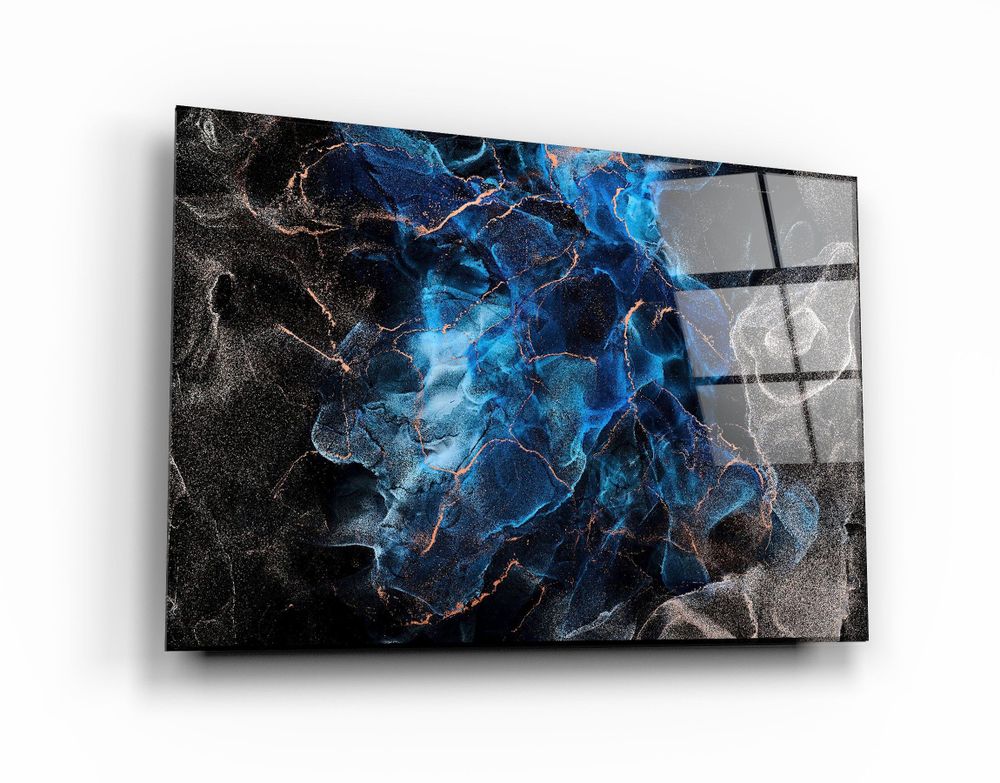 Autres décorations murales - Marble Design V1, décoration murale en verre 110CMx70CM - ARTDESIGNA
