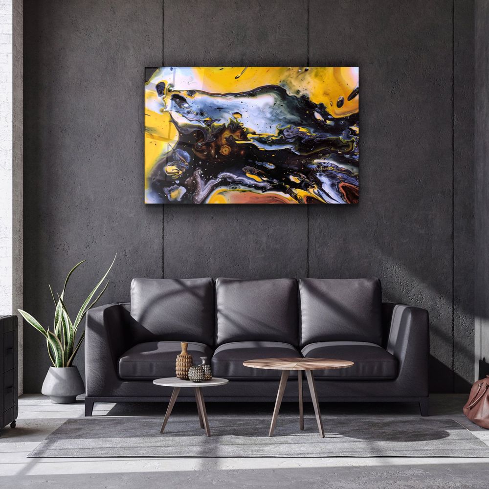 Other wall decoration - MarbleTonesDesigner's Collection Glass Wall Art  110CMx70CM - ARTDESIGNA