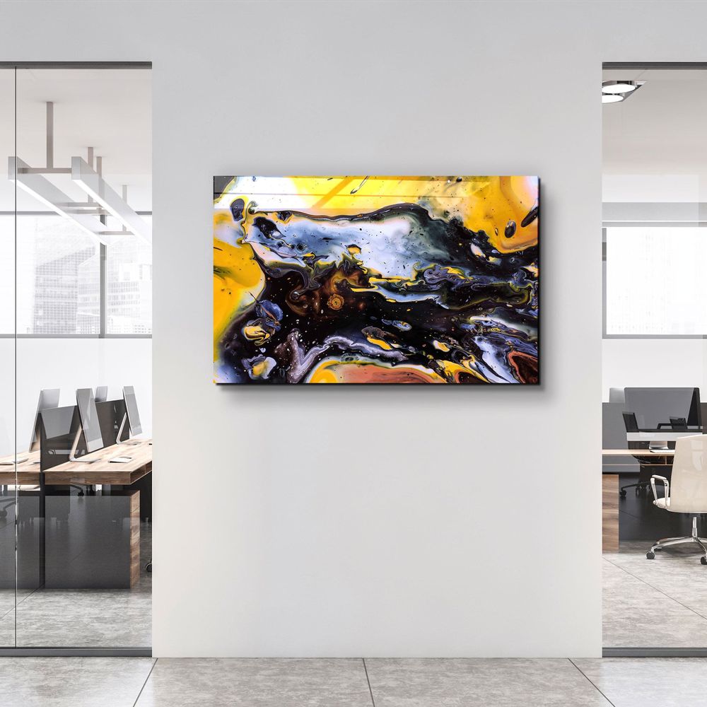 Other wall decoration - MarbleTonesDesigner's Collection Glass Wall Art  110CMx70CM - ARTDESIGNA