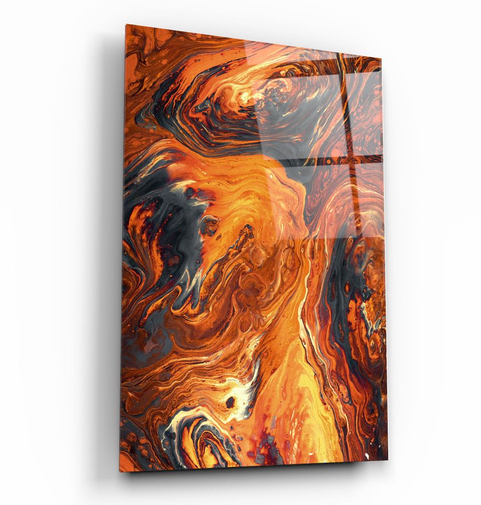 Autres décorations murales - Marble LavaArt mural en verre de la collection Designer 110CMx70CM - ARTDESIGNA