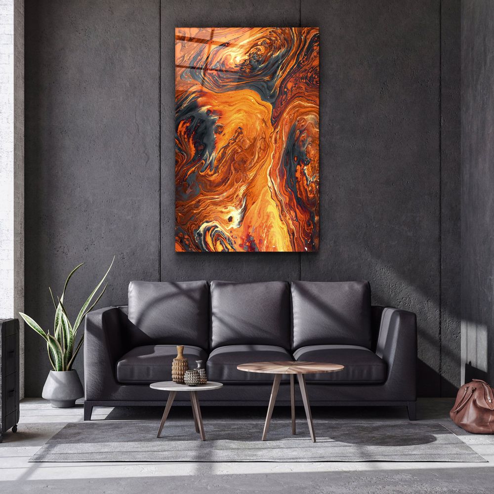 Autres décorations murales - Marble LavaArt mural en verre de la collection Designer 110CMx70CM - ARTDESIGNA
