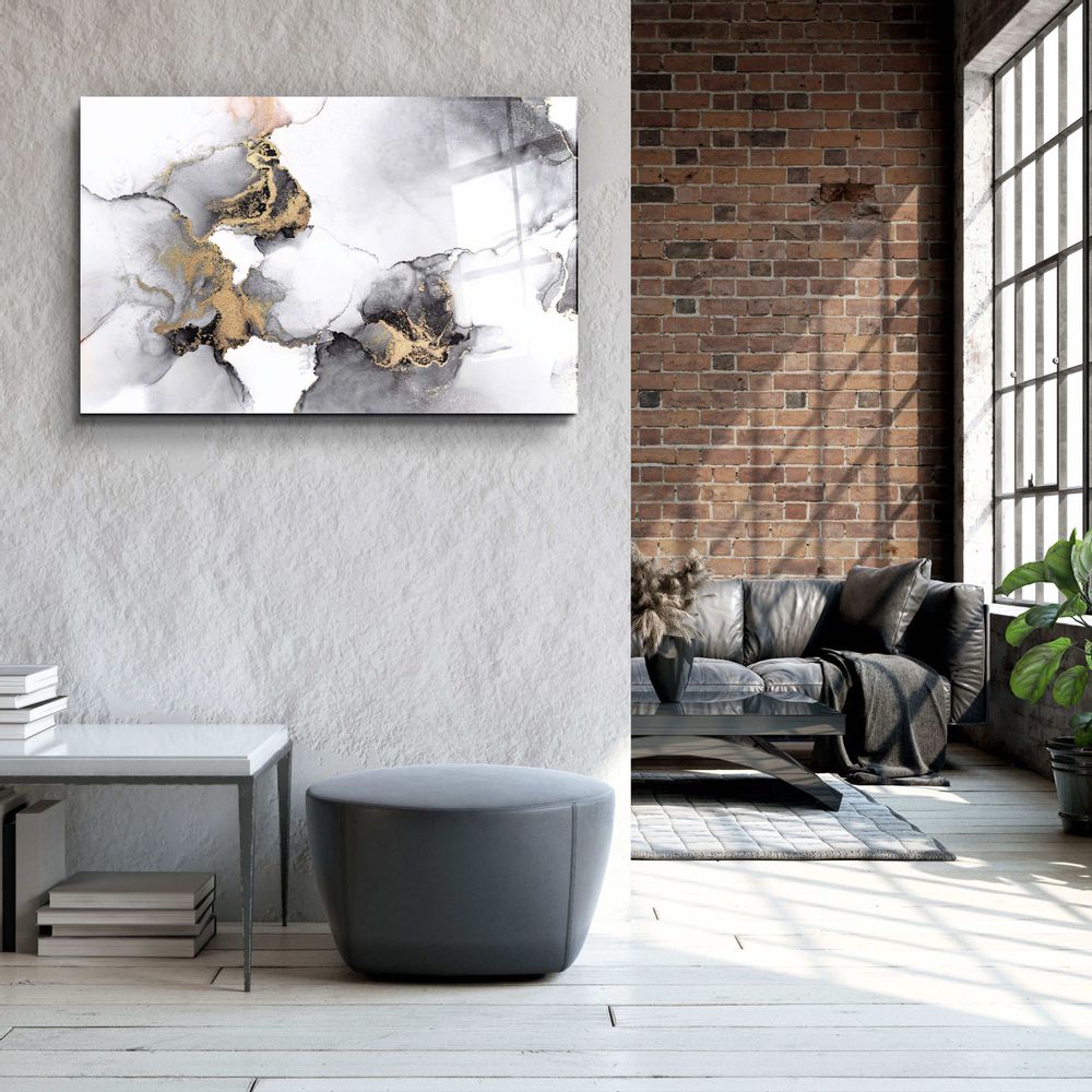 Autres décorations murales - Collection Marbre H1Art mural en verre 110CMx70CM - ARTDESIGNA