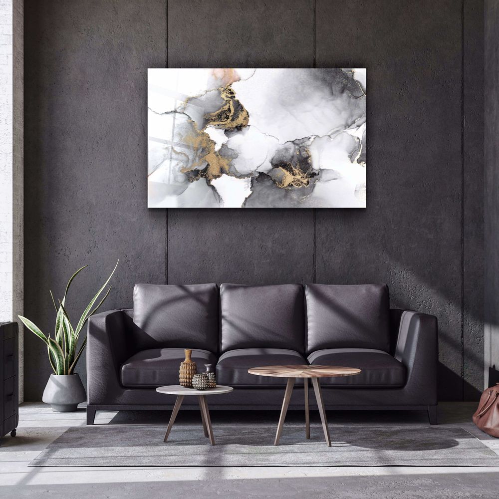 Autres décorations murales - Collection Marbre H1Art mural en verre 110CMx70CM - ARTDESIGNA
