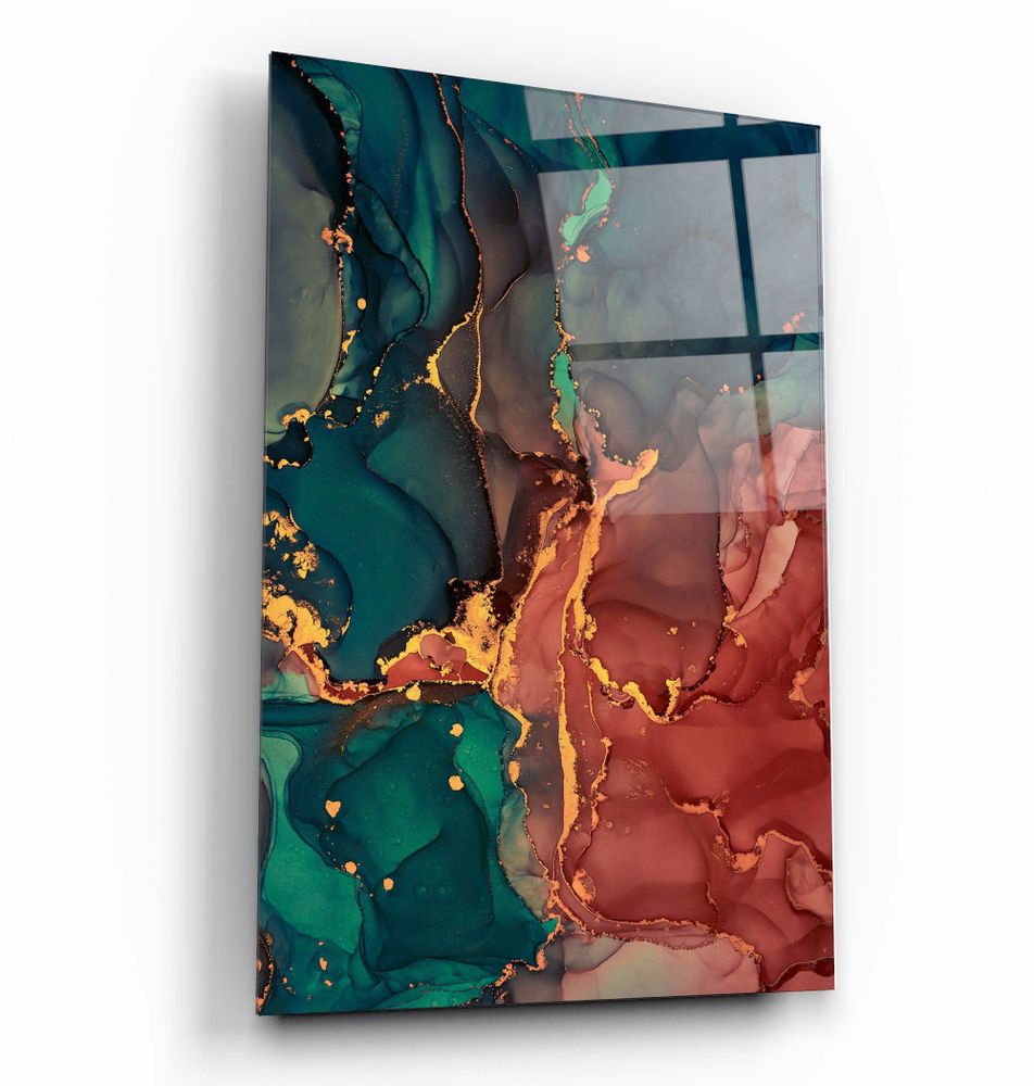 Autres décorations murales - Collection Marbre V1Art mural en verre 110CMx70CM - ARTDESIGNA