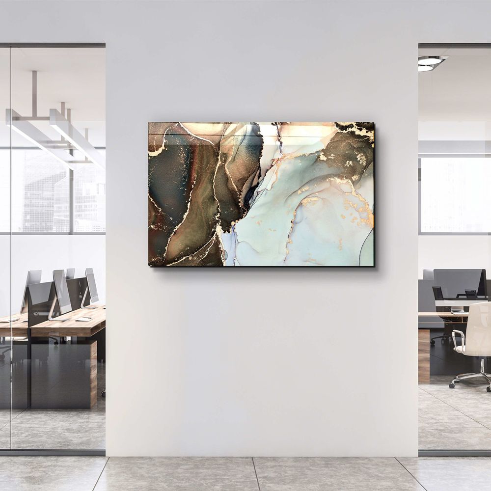 Other wall decoration - Marble Collection H3Glass Wall Art  110CMx70CM - ARTDESIGNA