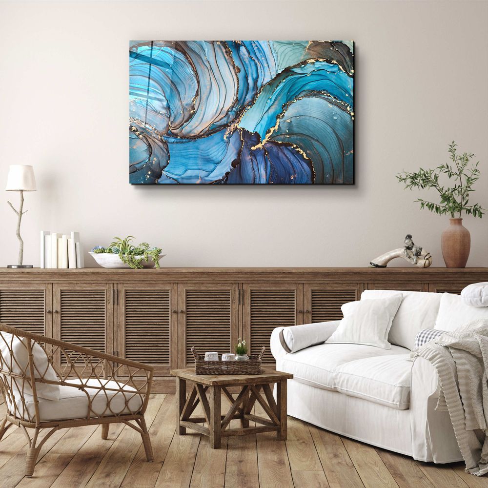 Other wall decoration - Marble Collection H5Glass Wall Art 110CMx70CM - ARTDESIGNA