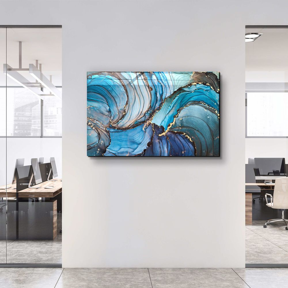 Other wall decoration - Marble Collection H5Glass Wall Art 110CMx70CM - ARTDESIGNA