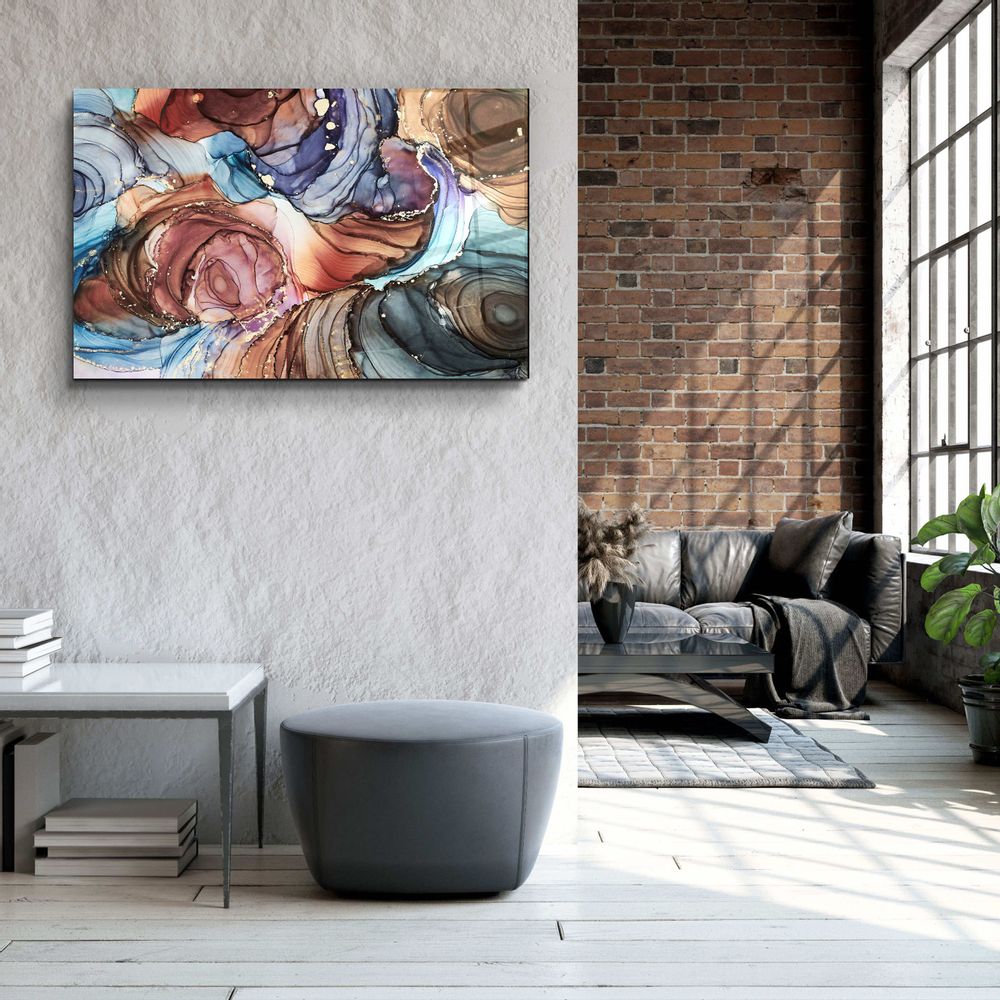 Autres décorations murales - Collection Marbre H6Décor mural en verre 110CMx70CM - ARTDESIGNA