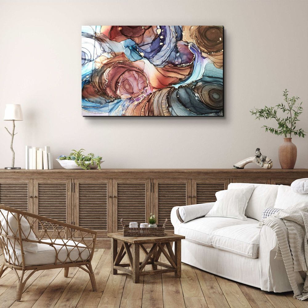 Autres décorations murales - Collection Marbre H6Décor mural en verre 110CMx70CM - ARTDESIGNA