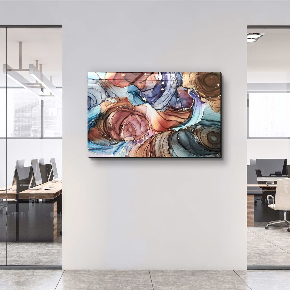 Autres décorations murales - Collection Marbre H6Décor mural en verre 110CMx70CM - ARTDESIGNA