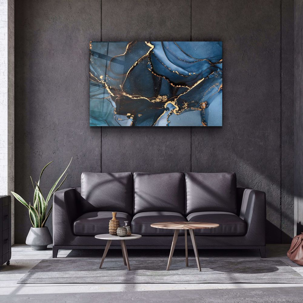 Other wall decoration - Marble Collection H8Glass Wall Art 110CMx70CM - ARTDESIGNA