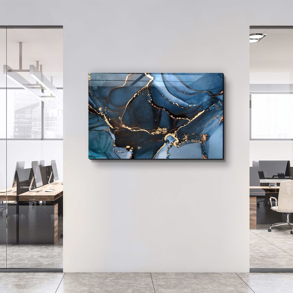 Other wall decoration - Marble Collection H8Glass Wall Art 110CMx70CM - ARTDESIGNA