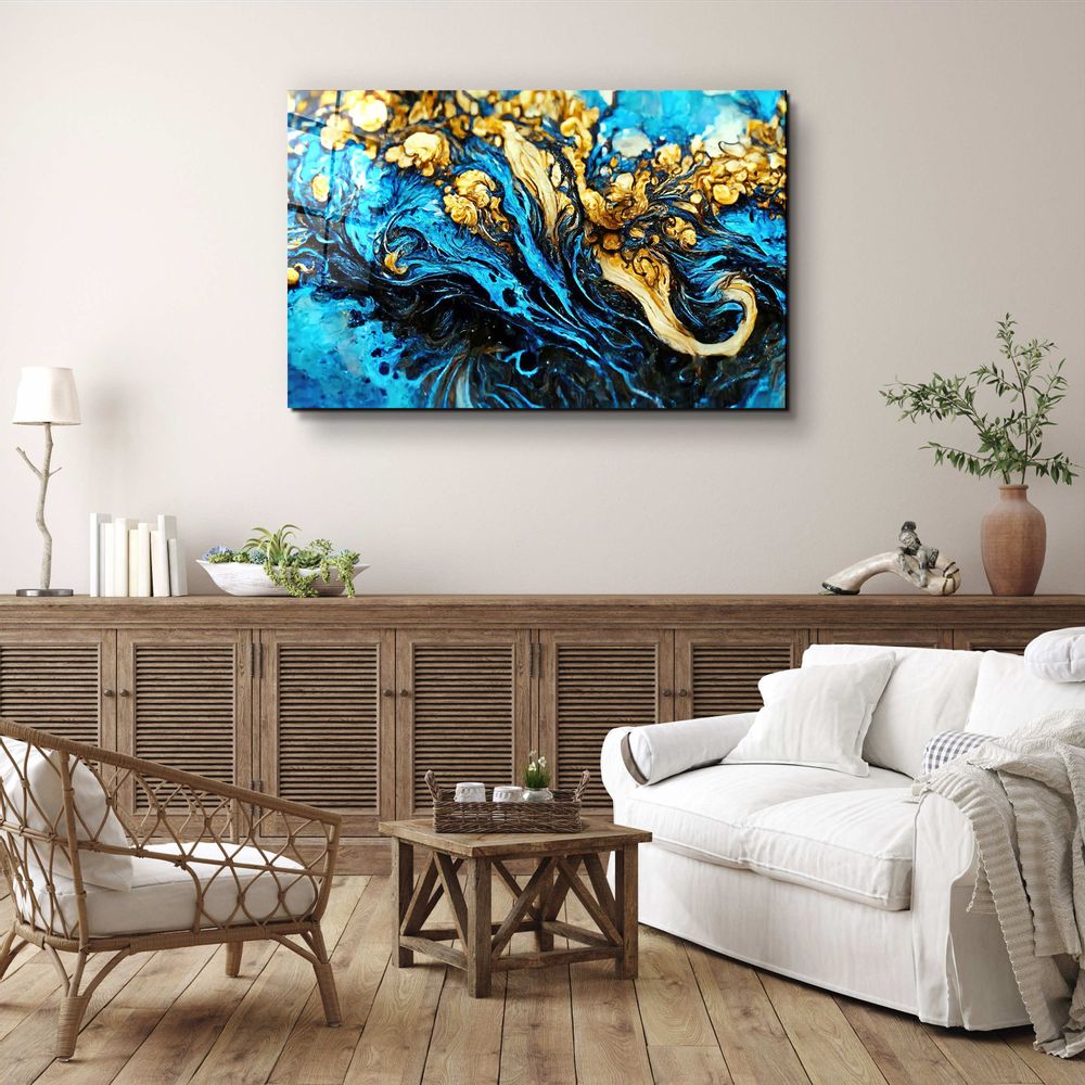 Other wall decoration - Marble Collection H7Glass Wall Art 110CMx70CM - ARTDESIGNA