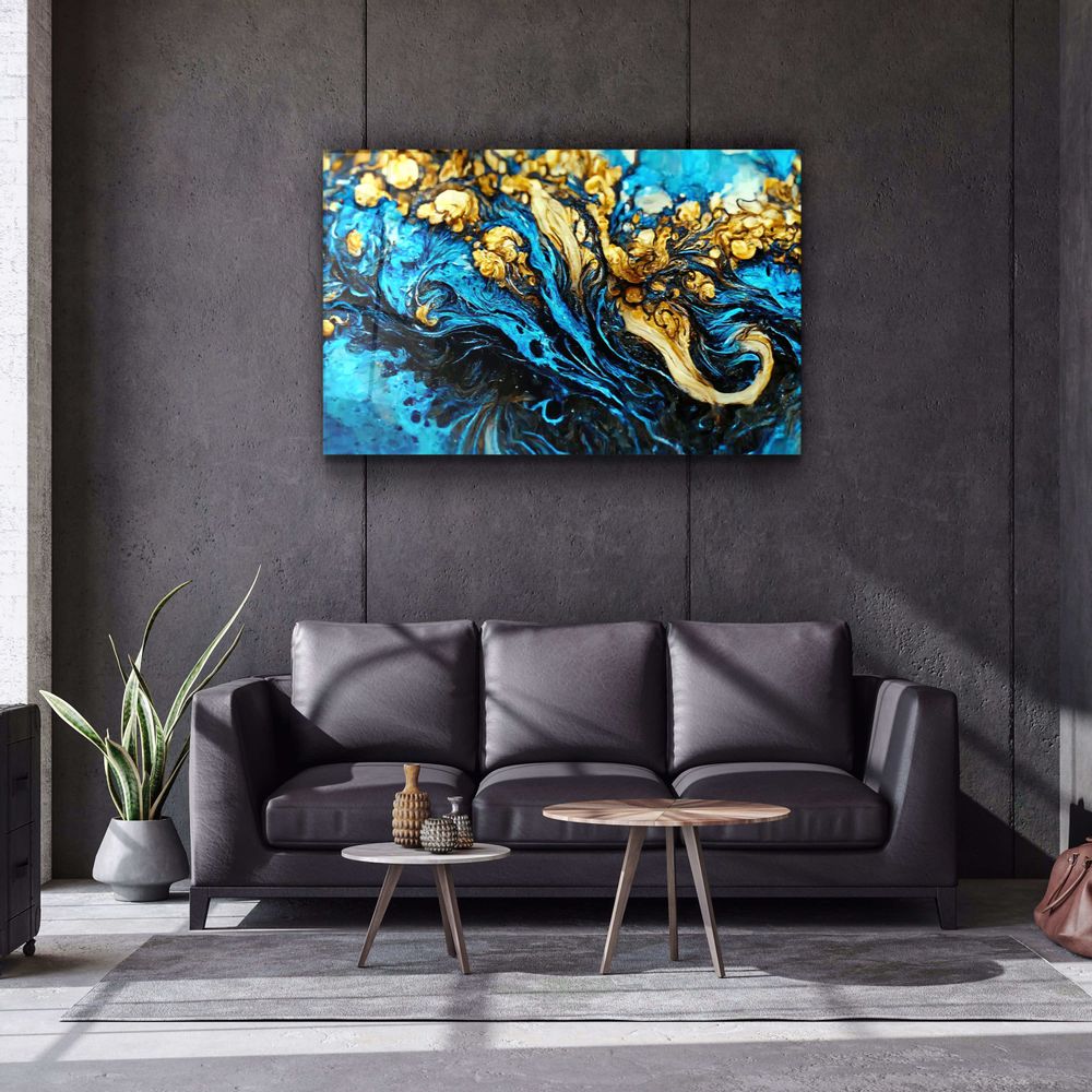 Other wall decoration - Marble Collection H7Glass Wall Art 110CMx70CM - ARTDESIGNA