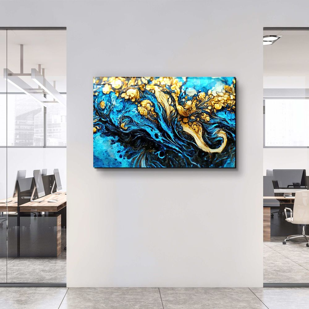 Other wall decoration - Marble Collection H7Glass Wall Art 110CMx70CM - ARTDESIGNA