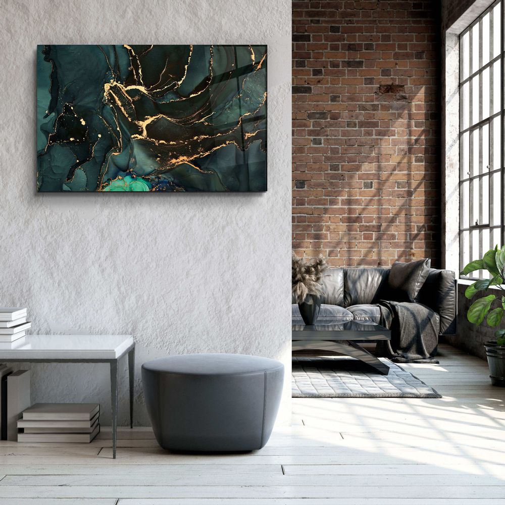 Other wall decoration - Marble Collection H9Glass Wall Art 110CMx70CM - ARTDESIGNA