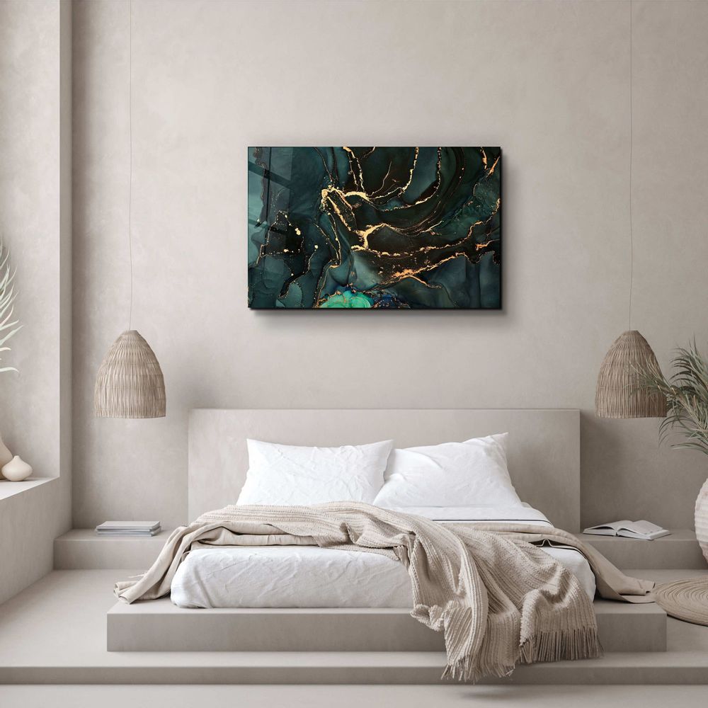 Other wall decoration - Marble Collection H9Glass Wall Art 110CMx70CM - ARTDESIGNA